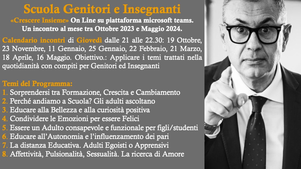 Scuola genitori Insegnanti 2023 - 2024
