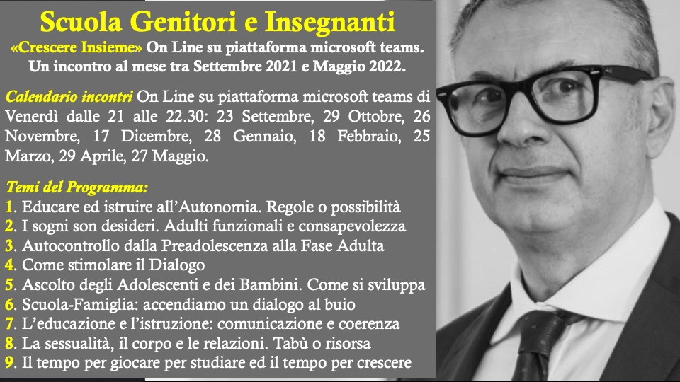 Scuola genitori Insegnanti 2021 - 2022