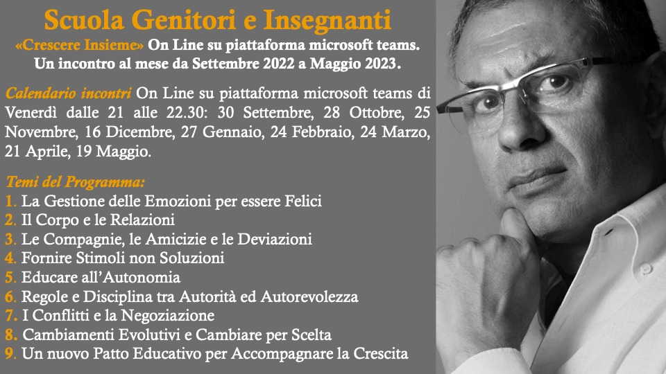 Scuola genitori Insegnanti 2022 - 2023